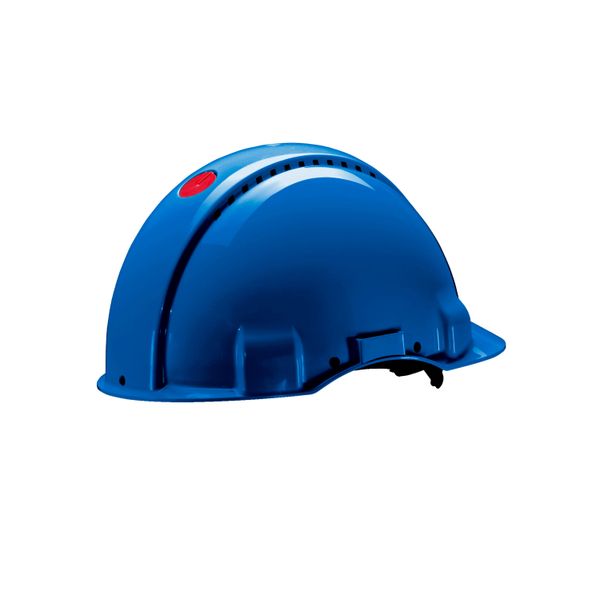 3M™ Hard Hat, Uvicator, Pinlock, Ventilated, Leather Sweatband, Blue,  image 2