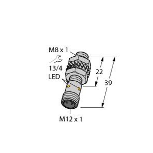 Inductive Sensor With Increased Switching Distance   BI2-EG08K-VN6X-H1341 image 1