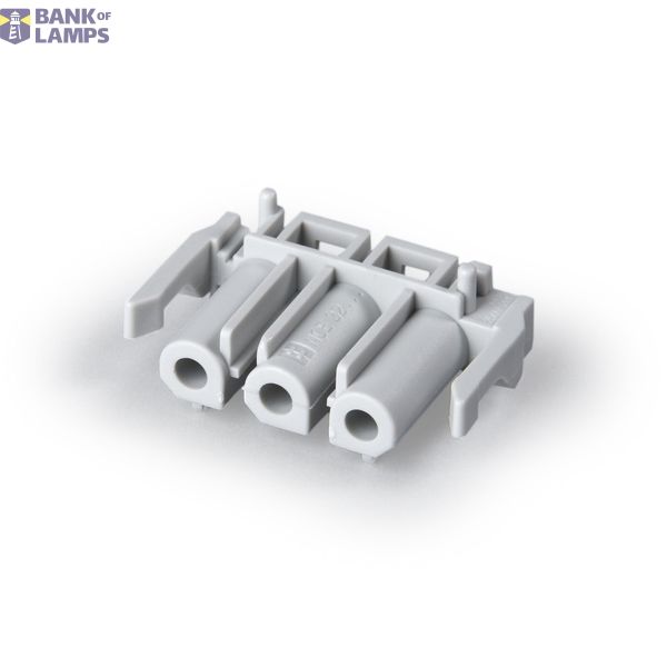 PCB coupler 3p socket, vert., grey image 1