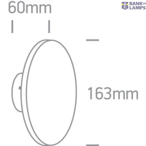 ANTHRACITE WALL LED 7W WW IP54 230V DARK LIGHT image 3