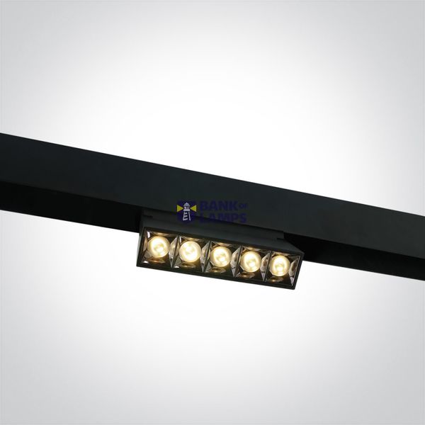 BLACK 12W WW 48V IP20 ADJUSTABLE MINI MAXI P&P image 1