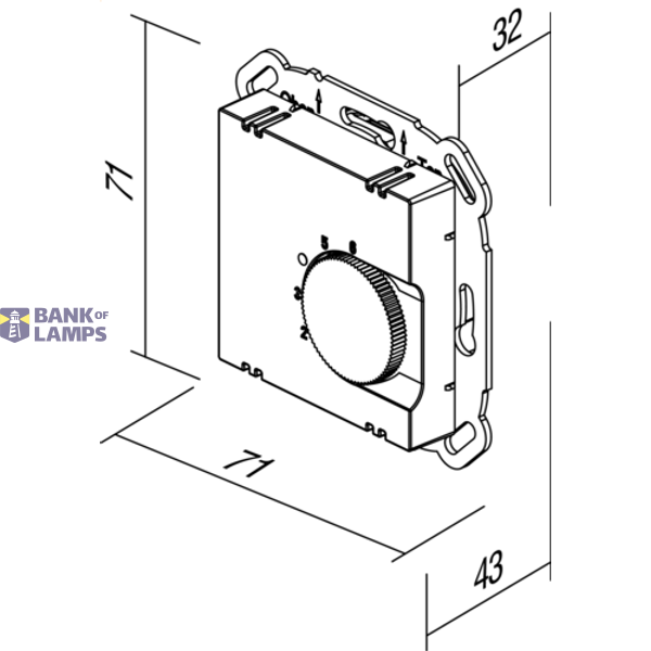 THERMOSTAT HEATING 10A 230V~ AT XO 4438511 image 2
