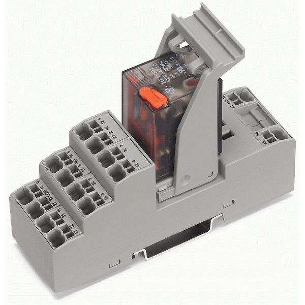 Relay module Nominal input voltage: 230 VAC 4 changeover contacts image 2