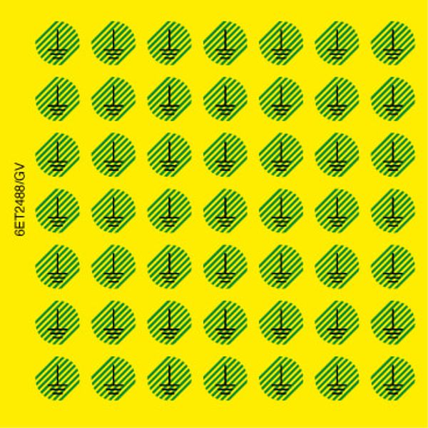 Adhesive label - Dimensions: 130 x 130 mm image 1