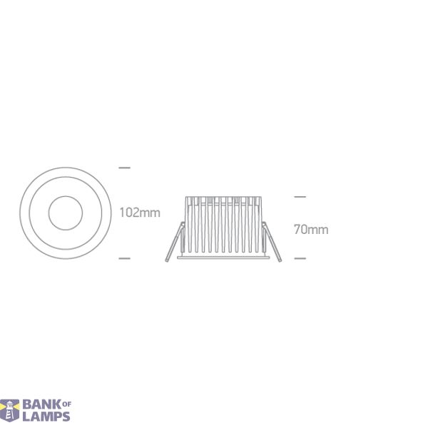 BLACK 18W CCTV IP65 230V DARK LIGHT image 3
