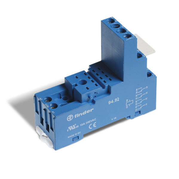Screw socket blue for 35mm.rail, 55.32, 85.02 mod.99.80 (94.92.3) image 1