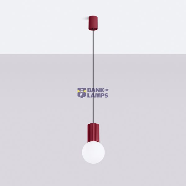 Pendant lamp HALO 1 burgundy image 2