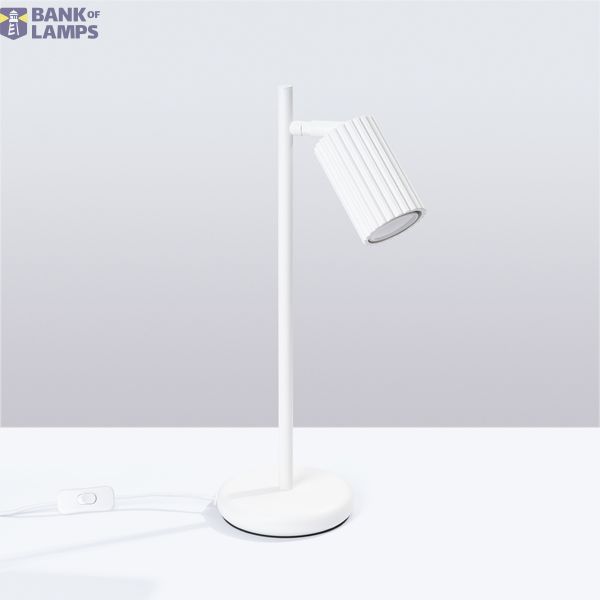 STYLISH DESK LAMP WITH CYLINDRICAL LAMPSHADE, CARBON CABLE SWITCH image 2
