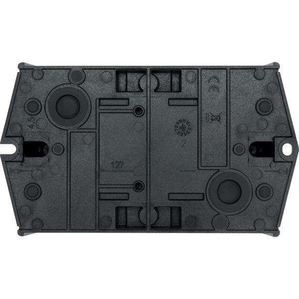 T0-2-1/I1/SVB-SW Main switch, T0, 20 A, surface mounting, 2 contact unit(s), 3 pole, STOP function, With black rotary handle and locking ring, Lockable in the 0 (Off) image 41