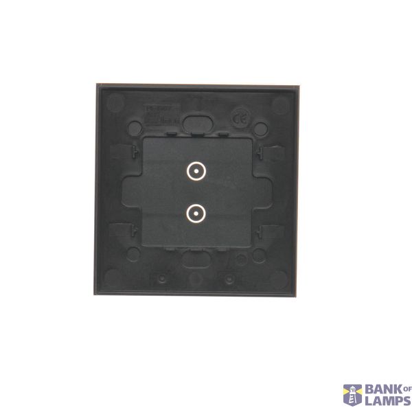 Double two-way switch, (module), 10AX, Screw, black matt image 2