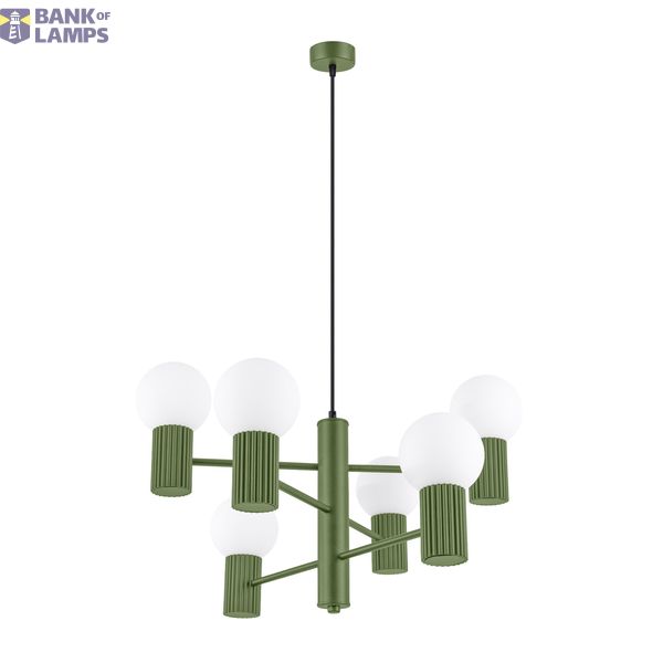 Chandelier HALO 6 olive green image 2