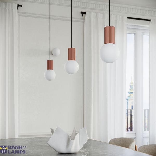 Pendant lamp HALO 3P mocha image 6