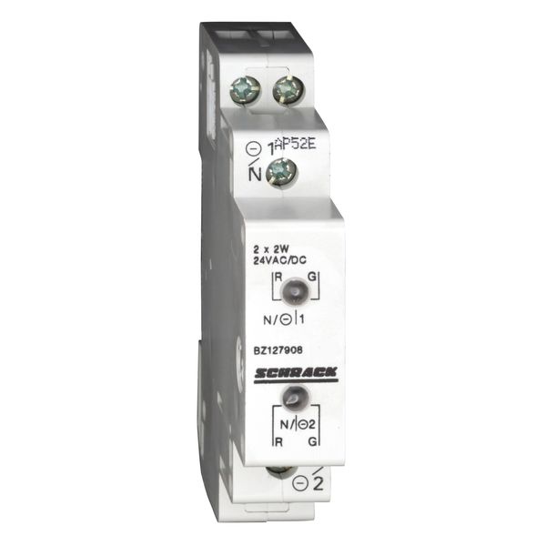 Modular Double-LED 12 - 24VAC/DC red/green image 1