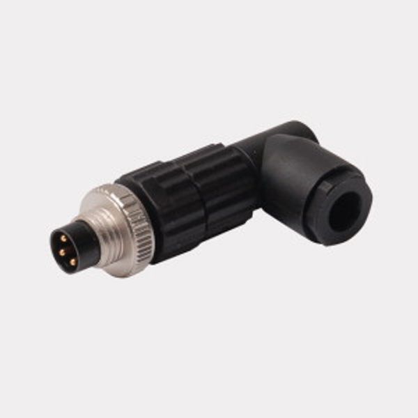 Field-Wireable Connector Male Connector M8 × 1/Ø 8 mm, Angled   HS5241-0 image 2