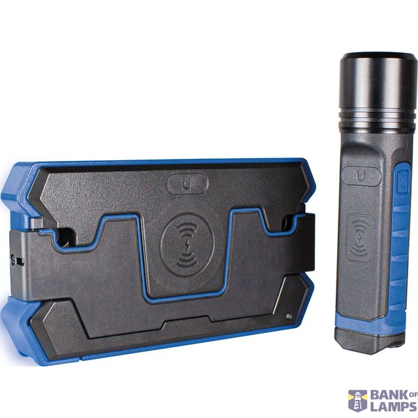Set LED battery hand lamp with induction charging station image 1