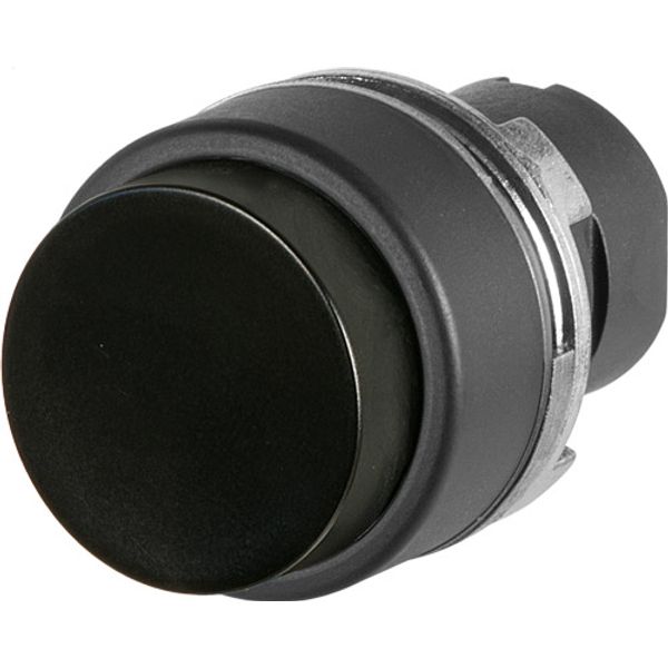 Projecting push-button, maintained, black image 1