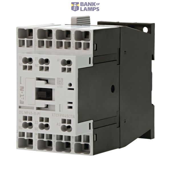 DILMP45-11(230V50/60HZ)-PI Contactor, 4 pole, AC operation, AC-1: 45 A, 1 N/O, 1 NC, 230 V 50/60 Hz, Push in terminals image 1