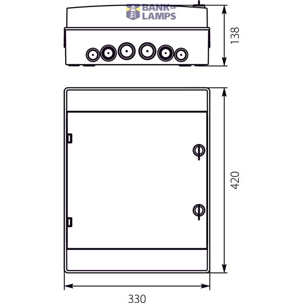 Hermetic switchboard RH-24S/Z (with lock) image 1