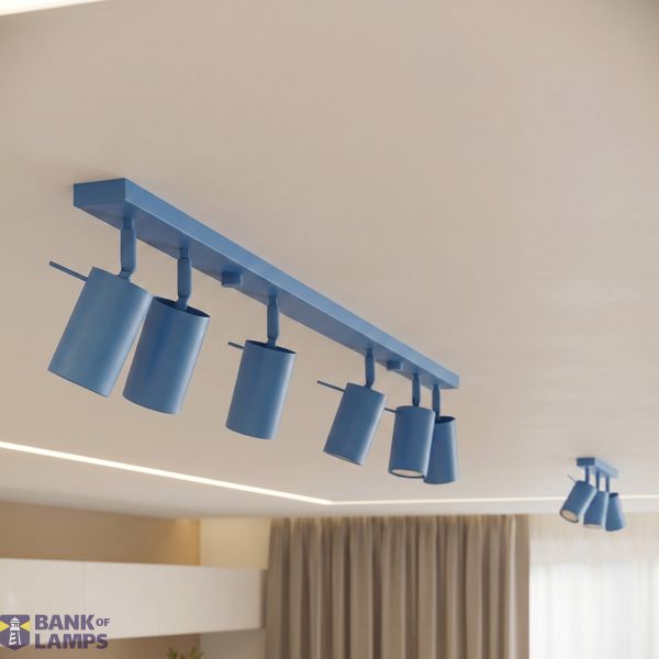 Ceiling lamp RING 3P azure image 5