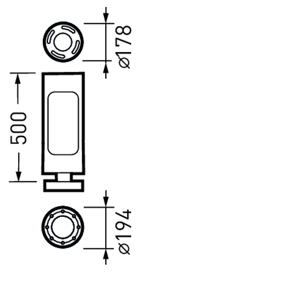 Floodlight / Projectors CS19 CLO (normal) Reflector Anthracite ET 16W 2200lm 70 rotationally sym. narrow (RE) IP66 IK06 3 SDCM image 1