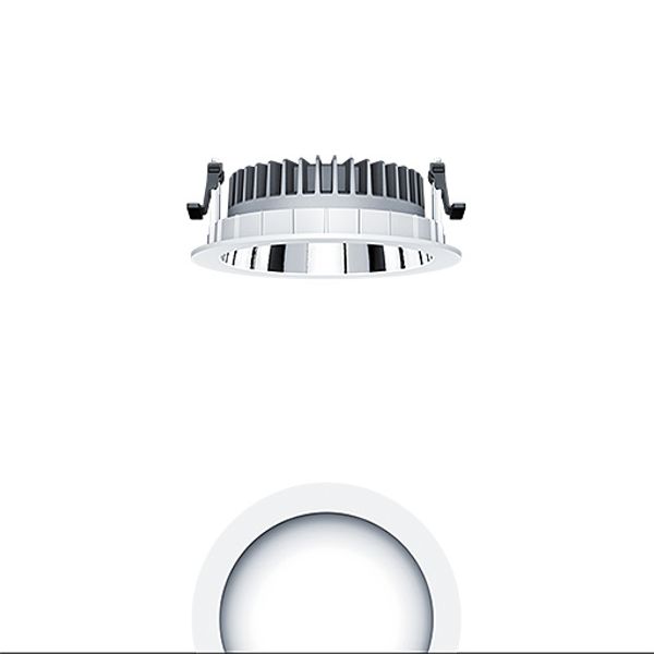 PANOS R R150 3k-840 LDO L AL WH - LED ceiling-recessed luminaire image 1