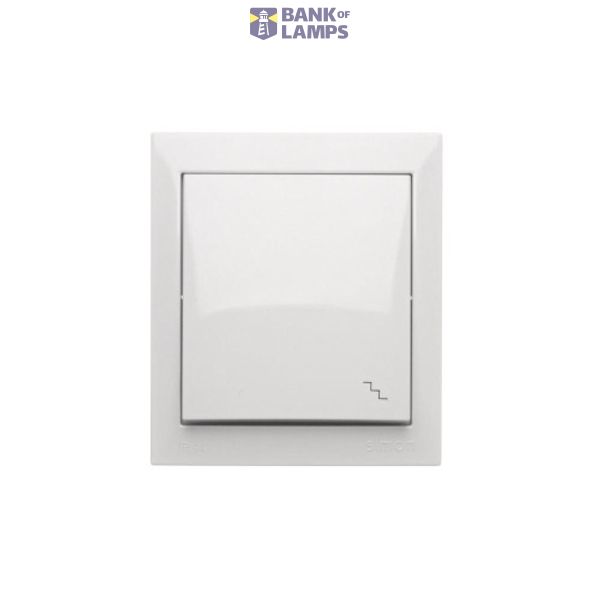 Splash-proof two-way switch with indicator light, 16AX, white image 1