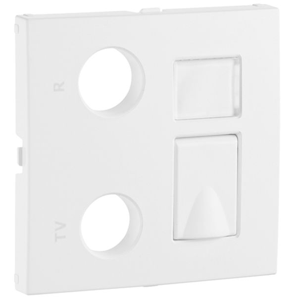 COV F/R-TV-RJ45/R-TV-RJ45-FO MULT SOCKET WH image 2