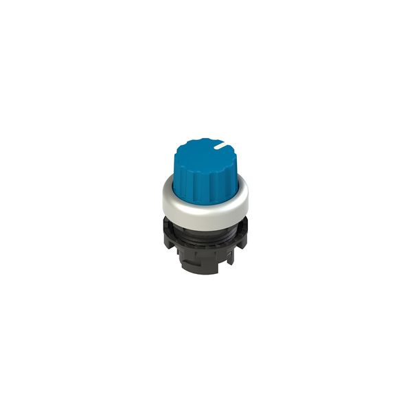 Knob selector, 3 positions blue with marking image 2