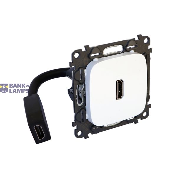 Preconnected HDMI socket white valena allure image 2