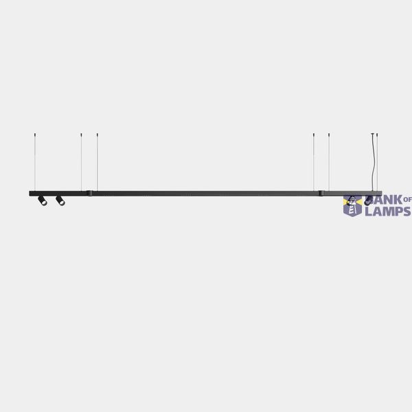 Lineal lighting system Apex Lineal Pendant 3180mm 4 Spots 52mm 90.4W LED warm-white 3000K CRI 90 ON-OFF Black IP20 6838lm image 1