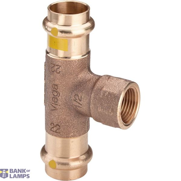 Copper reduction T-piece to internal thread PROFIPRESS G 28x1/2" image 1