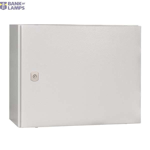 Wall-mounted enclosure 1 door IP65 H=400 W=600 D=210 mm image 1