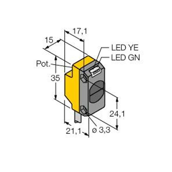 Photoelectric Sensor Diffuse Mode Sensor   QS18VP6DB image 2