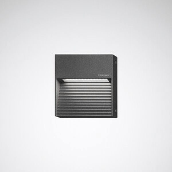 Wall and ceiling luminaire Invego Square Lens Anthracite 5W 182lm 90 asymmetric medium wide (AM) IP65 IK08 3 SDCM image 1