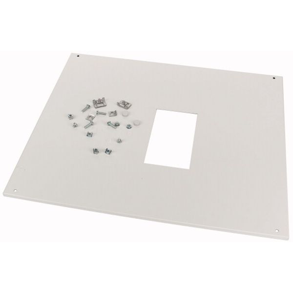 XMN332406CV1 Front cover, +mounting kit, for NZM3, vertical, 3p, HxW=600x600mm, grey image 1