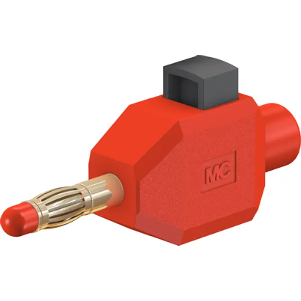 4 mm plug, clamp connection, 2.5 mm², red, 22.3006-22 image 1