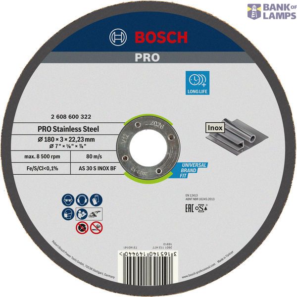 Expert for Inox straight cutting disc AS 30 S INOX BF, 180 mm, 3,0 mm image 2