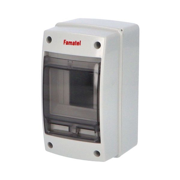 Cabinet ACQUA 3902-TTB, 2+2TE, 171x100x100mm, transparent plastic door, IP65 image 2