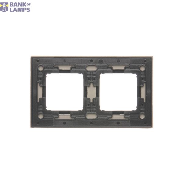 Single frame, glass, frosted cream glass image 1