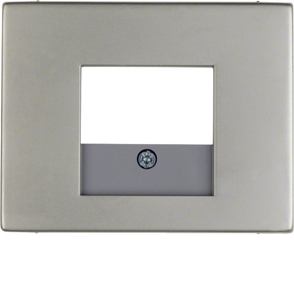 Centre plate TAE cut-out, K.5, stainless steel, metal matt finish image 1