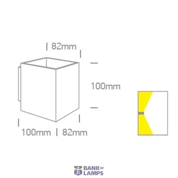 WHITE G9 10W WALL LIGHT image 2