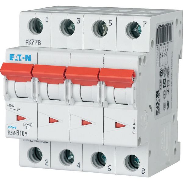 Miniature circuit breaker (MCB), 10 A, 4p, characteristic: C image 8