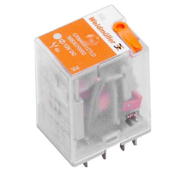 CUBESERIES, Relay, Number of contacts: 2,  CO contact AgNi, Rated control voltage: 115 V AC +10 % / -20 %, Continuous current: 12 A, Plug-in connection, Test button available: Yes image 1