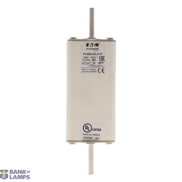 PV-200A-2XL-U-15 Eaton Bussmann series photovoltaic fuses image 1