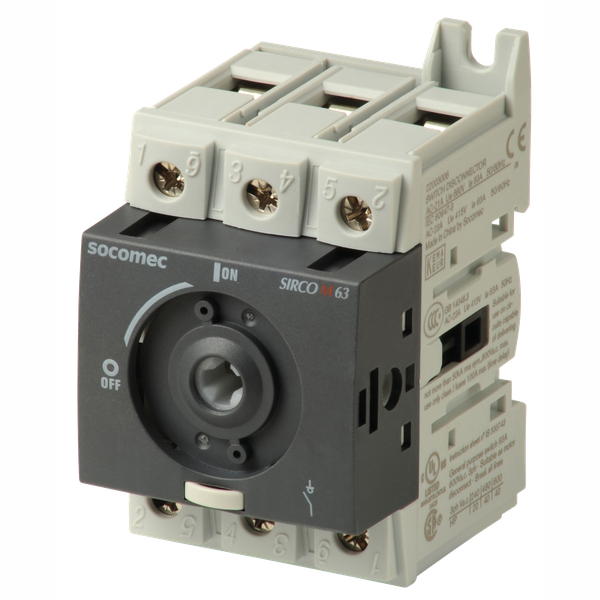 Non-fusible disconnect switch body 3P 60A, 600Vac image 2