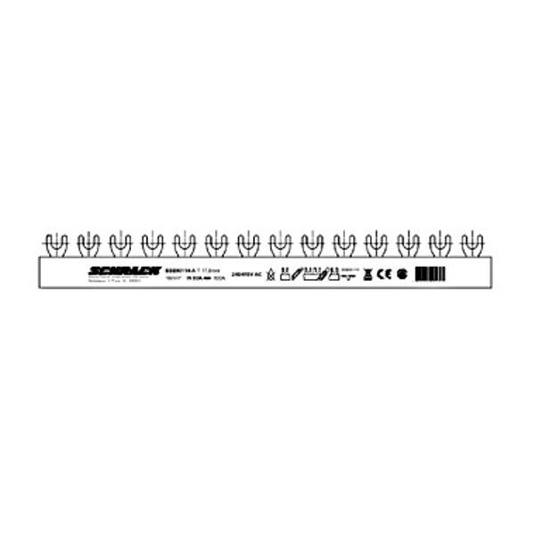 Busbar fork 3-pole, 16mmý,, 1m (The price is shown without markup on metals. Request a quote for accurate information) image 1