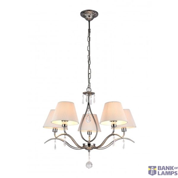 Neoclassic Talia Chandelier Nickel image 1