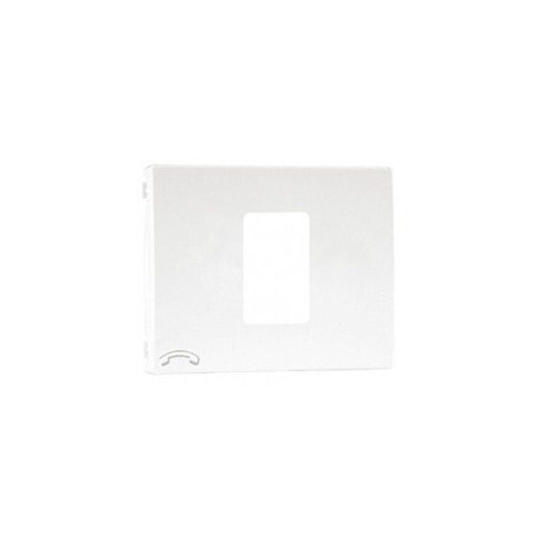COVER PLATE F/TELEPHONE SOCKET WHITE image 1