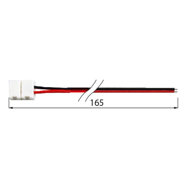 Connection connector of single-color LED strips 8 mm, 2 pins image 1