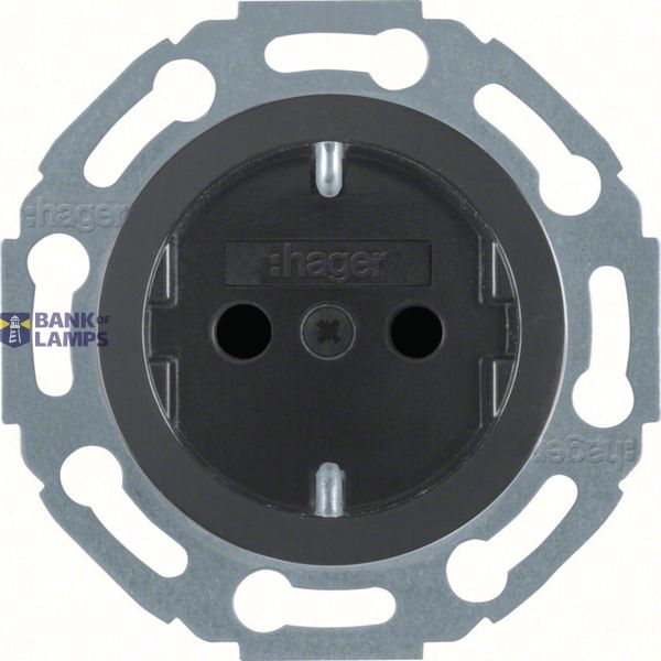 Socket 1930/glass with increased protection, black image 1